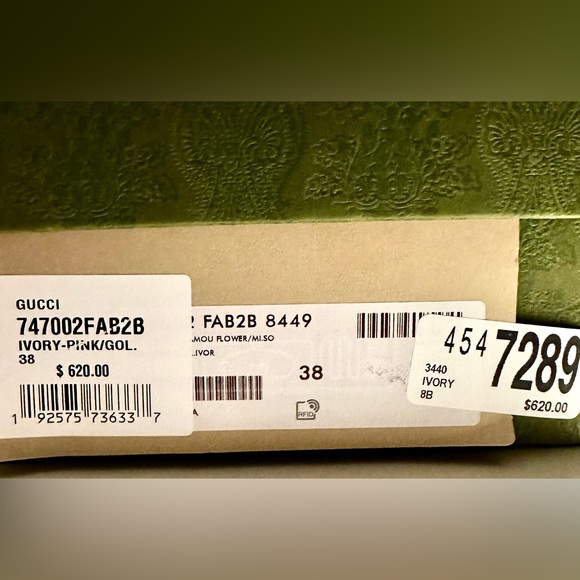 ❌SOLD ELSEWHERE❌BNIB Gucci Pilar Floral Espadrilles Sandals SZ: 38 & 38.5 - Picture 5 of 8